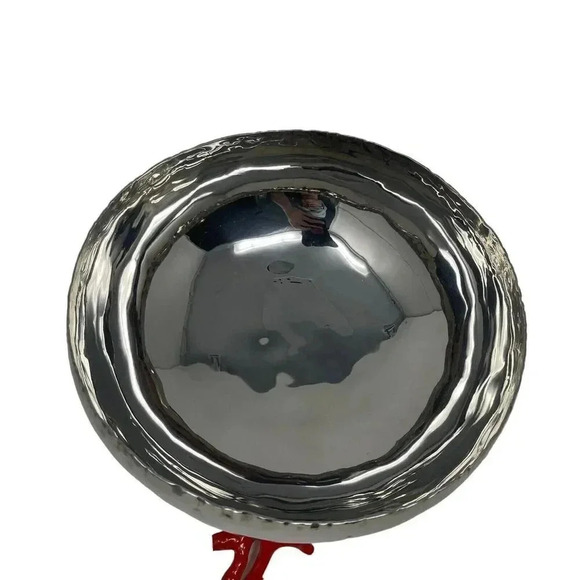 Michael Aram Ocean Reef bowl silver with coral bottom medium size - Picture 3 of 9